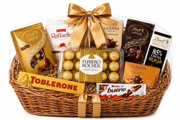 Cesta Love Chocolates Variados